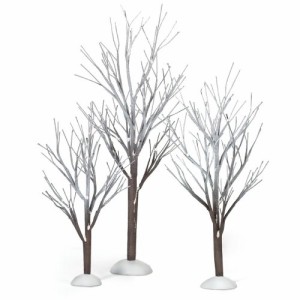 デパートメント56 Department 56 置物 Department 56 Snow Village First Frost Trees (Set of 3)