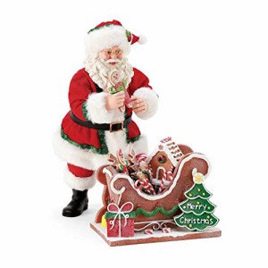 デパートメント56 Department 56 置物 Department 56 Christmas Traditions Santa Gingerbread Sleigh Figur