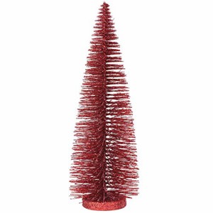 デパートメント56 Department 56 置物 Department 56 Christmas Basics Glitter Tree Figurine, 13.7 Inch, 