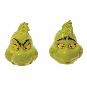 デパートメント56 Department 56 置物 Department 56 Dr. Seuss the Grinch Faces Salt and Pepper Spice Sh