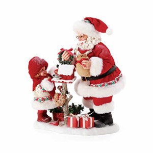 デパートメント56 Department 56 置物 Department 56 Sports and Leisure Santa Tweet Home Figurine, 10.5 