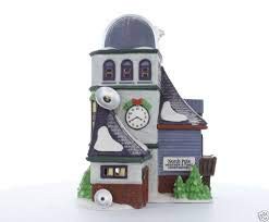 デパートメント56 Department 56 置物 Department 56 North Pole Weather & Time Observatory