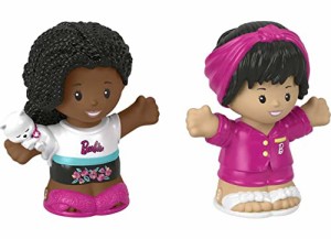 バービー バービー人形 Fisher-Price Little People Barbie Toddler Toys Sleepover Figure Pack, 2 Charac