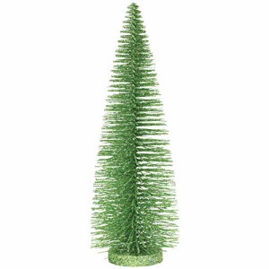 デパートメント56 Department 56 置物 Department 56 Christmas Basics Glitter Tree Figurine, 13.7 Inch, 