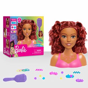 バービー バービー人形 Barbie Small Styling Head and Accessories, Brown Hair, Brown Eyes, 17-pieces, 