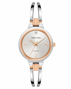 腕時計 アンクライン レディース Anne Klein Women's Genuine Diamond Dial Bangle Watch