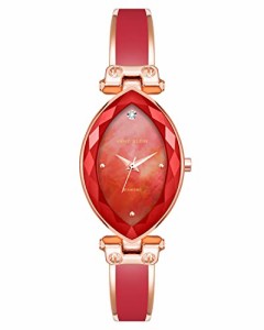 腕時計 アンクライン レディース Anne Klein Women's Genuine Diamond Dial Bangle Watch, AK/4018,Red