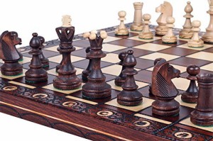 ボードゲーム 英語 アメリカ Chess and games shop Muba Beautiful Handcrafted Wooden Chess Set with B