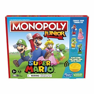 ボードゲーム 英語 アメリカ Monopoly Junior Super Mario Edition Board Game, Fun Kids' Ages 5 and Up