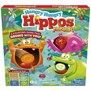 ボードゲーム 英語 アメリカ Hasbro Gaming Hungry Hungry Hippos Junior Board Game | 2-in-1 Game for 