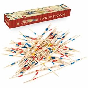 ボードゲーム 英語 アメリカ Gonoelec 41 Piece 12 Inch Bamboo Pick Up Sticks Game Classic Table Game