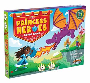 ボードゲーム 英語 アメリカ JH5 Princess Heroes! Cooperative Princess Board Game for 1 to 4 Kids Ag