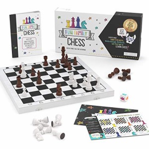 ボードゲーム 英語 アメリカ Fun Family Chess Set for Kids & Adults - Wooden Kids Chess Board with C