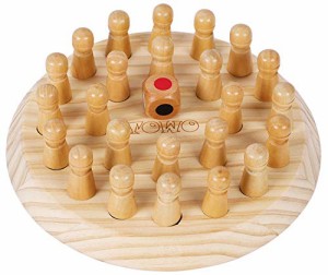 ボードゲーム 英語 アメリカ TOWO Wooden Memory Games for Children - Family Board Games for Kids and