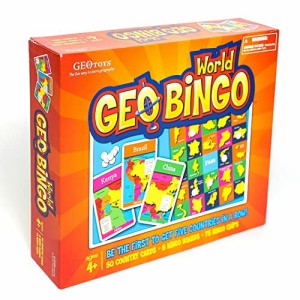 ボードゲーム 英語 アメリカ GeoToys ? GeoBingo World ? Board Games for Kids ? Geography Bingo