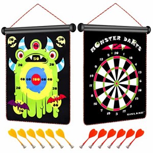 ボードゲーム 英語 アメリカ SISLAND Magnetic Dart Board for Kids, Gift for Boys Birthday or Christm