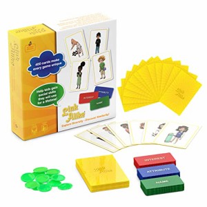 ボードゲーム 英語 アメリカ Link Alike Social Skills Game for Kids, a Fun Therapy Game Ice Breaker 
