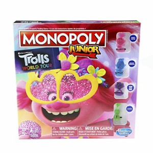 ボードゲーム 英語 アメリカ Monopoly Junior: DreamWorks Trolls World Tour Edition Board Game for Ki