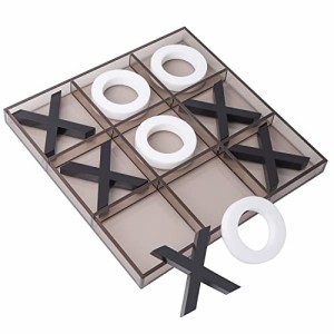 ボードゲーム 英語 アメリカ GSE 12" Giant Acrylic Tic Tac Toe Game Set, Classic Family Travel Board