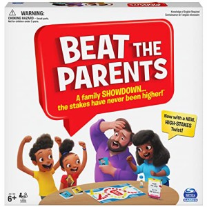 ボードゲーム 英語 アメリカ SPIN MASTER GAMES Beat The Parents Classic Family Trivia Game, Kids vs 