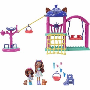 エンチャンティマルズ 人形 ドール Enchantimals City Fun Playground Playset (12-in), with 2 Dolls