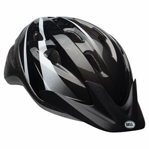 ヘルメット 自転車 サイクリング BELL Richter Bike Helmet - Black & White, 54-58cm , Age 8- 14 (71