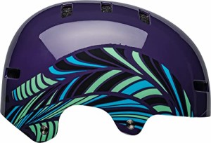 ヘルメット 自転車 サイクリング BELL Local Adult BMX Bike Helmet - Chapelle Gloss Purple (2023), 