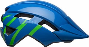ヘルメット 自転車 サイクリング BELL Sidetrack II Youth Bike Helmet - Strike Gloss Blue/Green,Uni