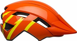 ヘルメット 自転車 サイクリング BELL Sidetrack II Youth Bike Helmet - Strike Gloss Orange/Yellow,