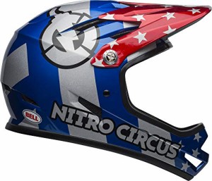 ヘルメット 自転車 サイクリング BELL Sanction Adult Full Face Bike Helmet - Nitro Circus Gloss Si