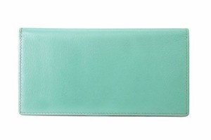 ILI アメリカ 日本未発売 ili New York - Leather Checkbook Cover - Turquoise - Soft, Smooth Leather Che
