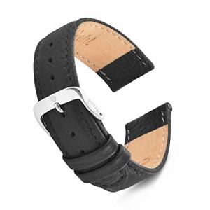 腕時計 シュパイデル アメリカ Speidel Genuine Leather Watch Band 20mm Black Calf Skin Replacement 