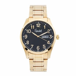 腕時計 シュパイデル アメリカ Speidel Men's Essential Metal Watch with Link Watchband Gold with Bl