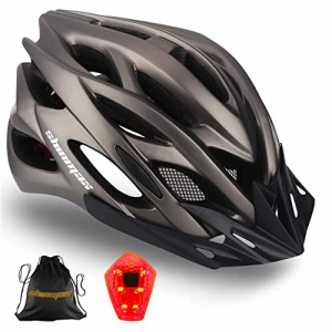 ヘルメット 自転車 サイクリング Bike Helmet Men Women, Shinmax Bicycle Helmet with Rear Light and