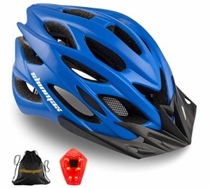 ヘルメット 自転車 サイクリング Bike Helmet Men Women, Shinmax Bicycle Helmet with Rear Light and