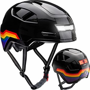 ヘルメット 自転車 サイクリング XNITO Bike Helmet with LED Lights - Urban Bicycle Helmet for Adul