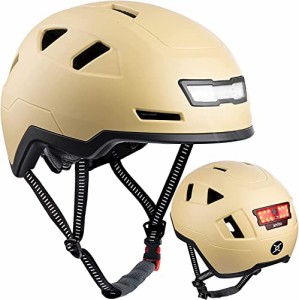 ヘルメット 自転車 サイクリング XNITO Bike Helmet with LED Lights - Urban Bicycle Helmet for Adul