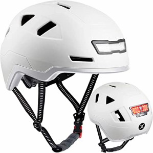 ヘルメット 自転車 サイクリング XNITO Bike Helmet with LED Lights - Urban Bicycle Helmet for Adul