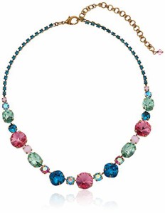 ソレリ アメリカ アクセサリー Sorrelli Full Circle Necklace, Antique Gold-Tone Finish, Happy Birth