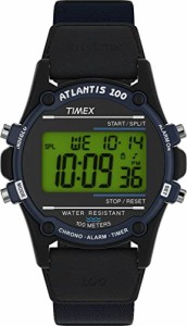 腕時計 タイメックス メンズ Timex Men's Expedition Atlantis 40mm Watch ? Black Case with Blue Fab