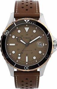 腕時計 タイメックス メンズ Timex Men's Navi XL Automatic 41mm Watch ? Stainless Steel Case Brown