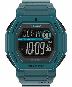 腕時計 タイメックス メンズ Timex Men's Command Encounter 45mm Watch - Blue Strap Digital Neg Displ