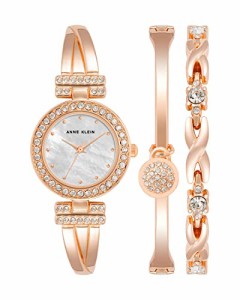 腕時計 アンクライン レディース Anne Klein Women's Premium Crystal Accented Bangle Watch and Brac