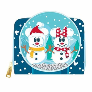 ラウンジフライ アメリカ 日本未発売 Loungefly X Disney Mickey & Minnie Snow Globe Zip Around Wa