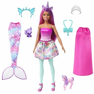 バービー バービー人形 Barbie Dreamtopia Doll with Clothes & Accessories, Fairytale Dress-Up Set with