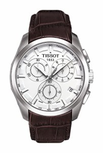 腕時計 ティソ メンズ Tissot mens Couturier Chrono Quartz stainless-steel Dress Watch Brown T035617160