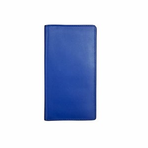 ILI アメリカ 日本未発売 ili New York - Leather Checkbook Cover - Cobalt - Soft, Smooth Leather Checkb