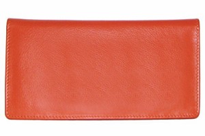 ILI アメリカ 日本未発売 ili New York 7406 Leather Checkbook Cover (Orange)