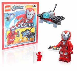 レゴ LEGO Marvel Super Heroes Avengers Infinity War Minifigure - Iron Rescue (Pepper Potts) in Red Armor wit