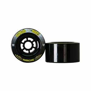 ウィール タイヤ スケボー Cloud Ride! Longboard Wheels Hurricanes 90mm 78A (Set of 4) Black